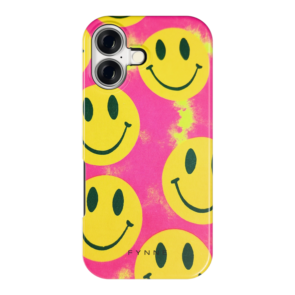 Smiley Tie-Dye hoesje voor iPhone 17, achterkant