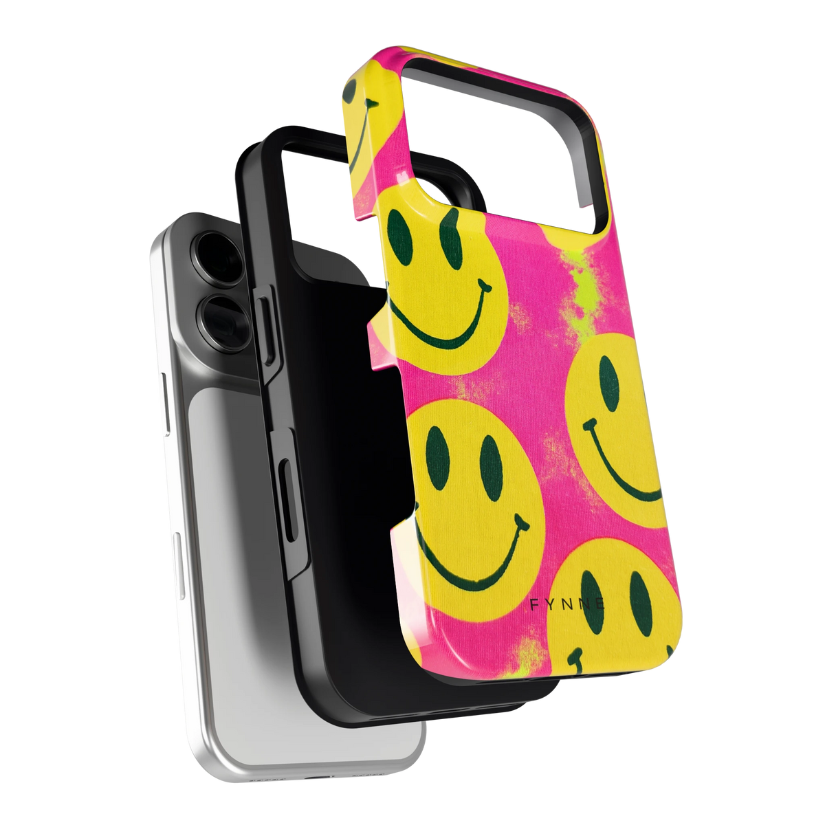 Smiley Tie-Dye hoesje voor iPhone 18 Pro, los van de telefoon