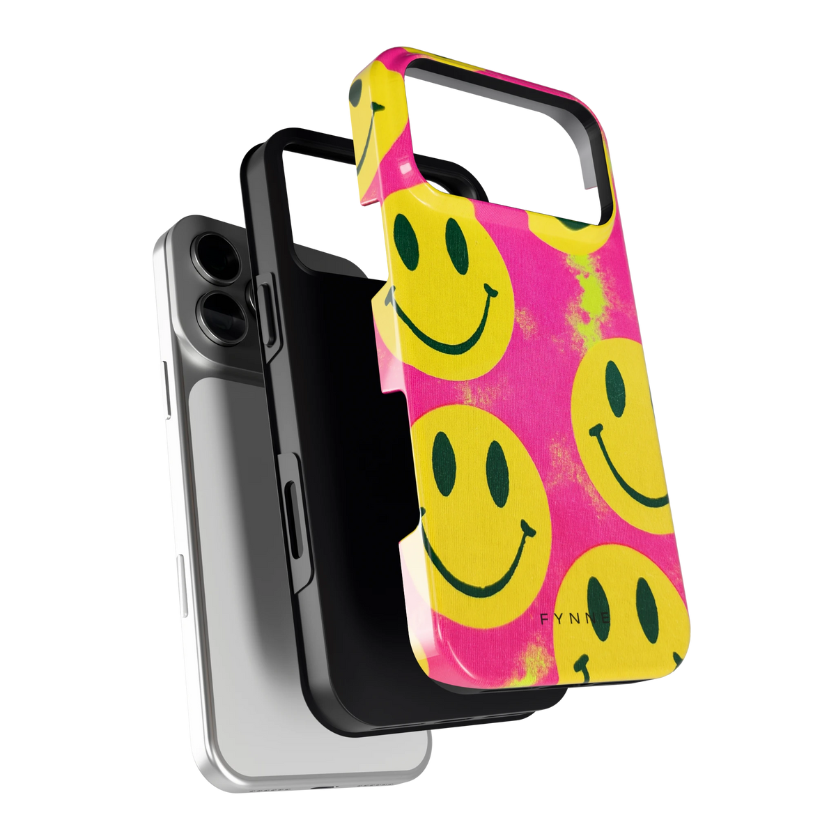 Smiley Tie-Dye hoesje voor iPhone 18 Pro Max, los van de telefoon