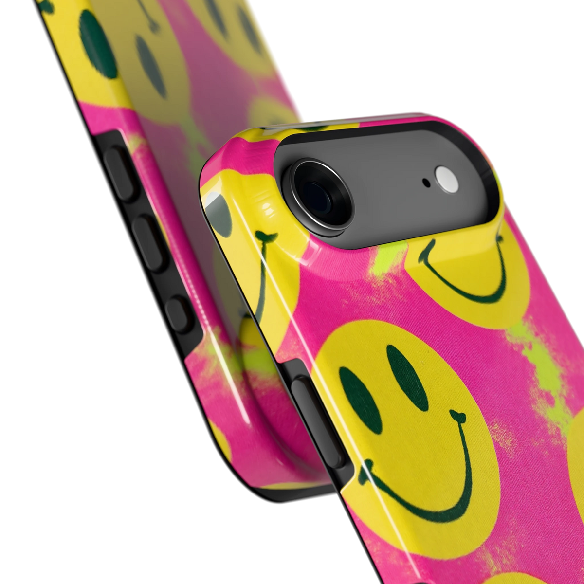 Smiley Tie-Dye hoesje voor iPhone Air, close-up