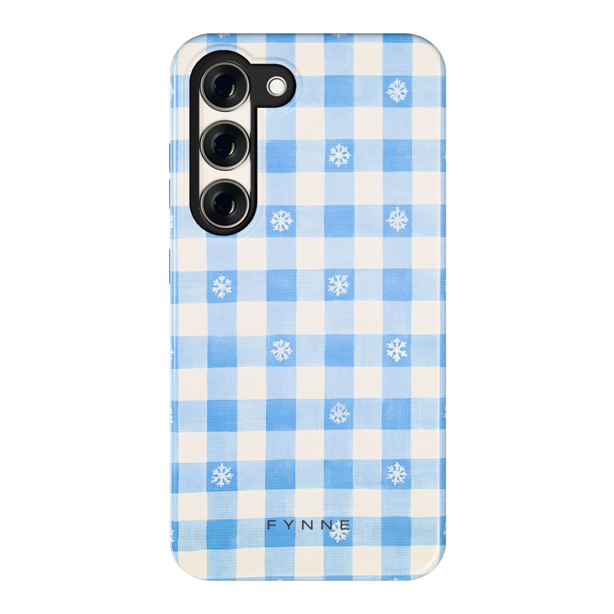 Sneeuwvlok Ruit hoesje voor Galaxy S23, achterkant