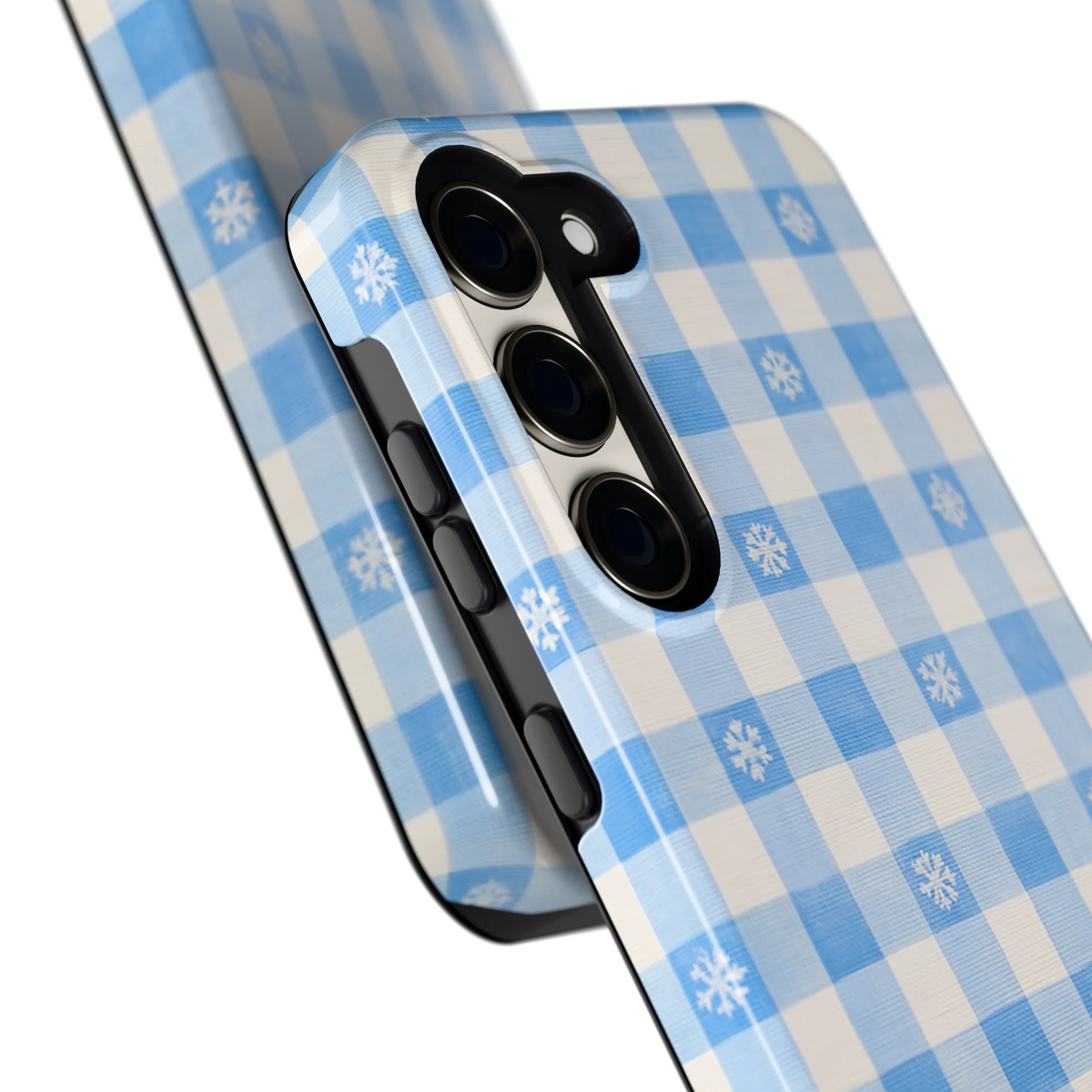 Sneeuwvlok Ruit hoesje voor Galaxy S23, close-up
