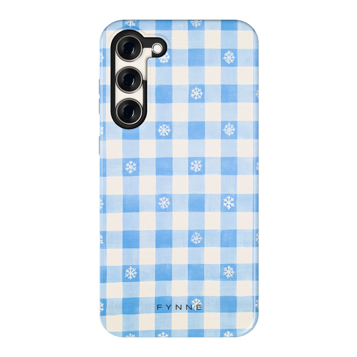 Sneeuwvlok Ruit hoesje voor Galaxy S23+, achterkant