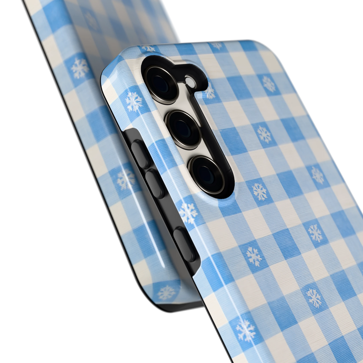 Sneeuwvlok Ruit hoesje voor Galaxy S23+, close-up