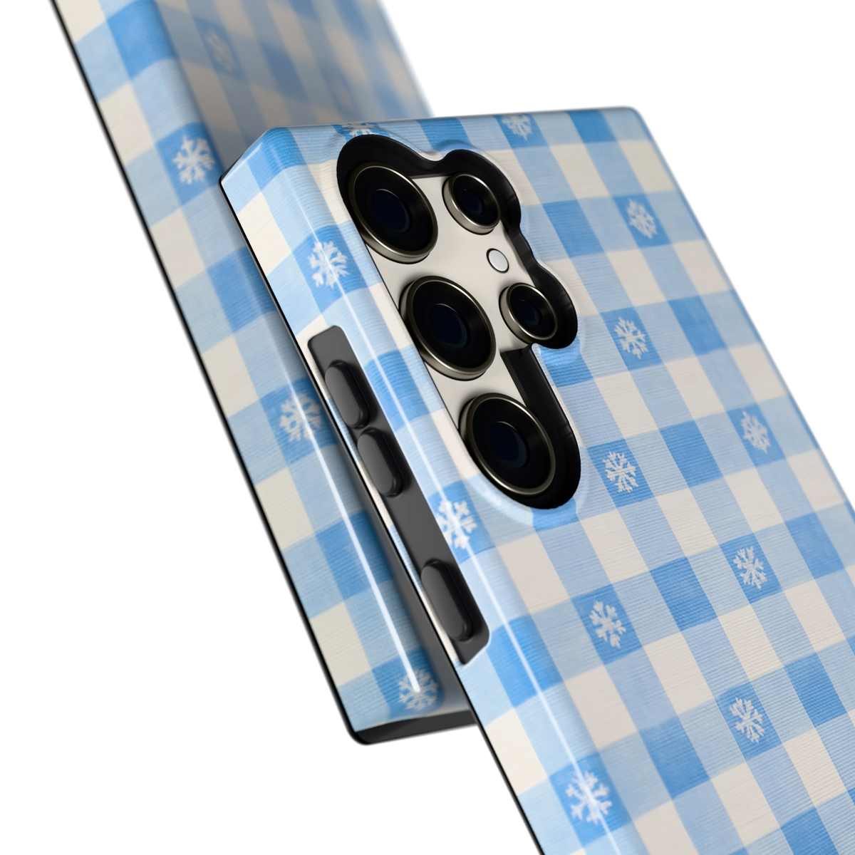 Sneeuwvlok Ruit hoesje voor Galaxy S23 Ultra, close-up