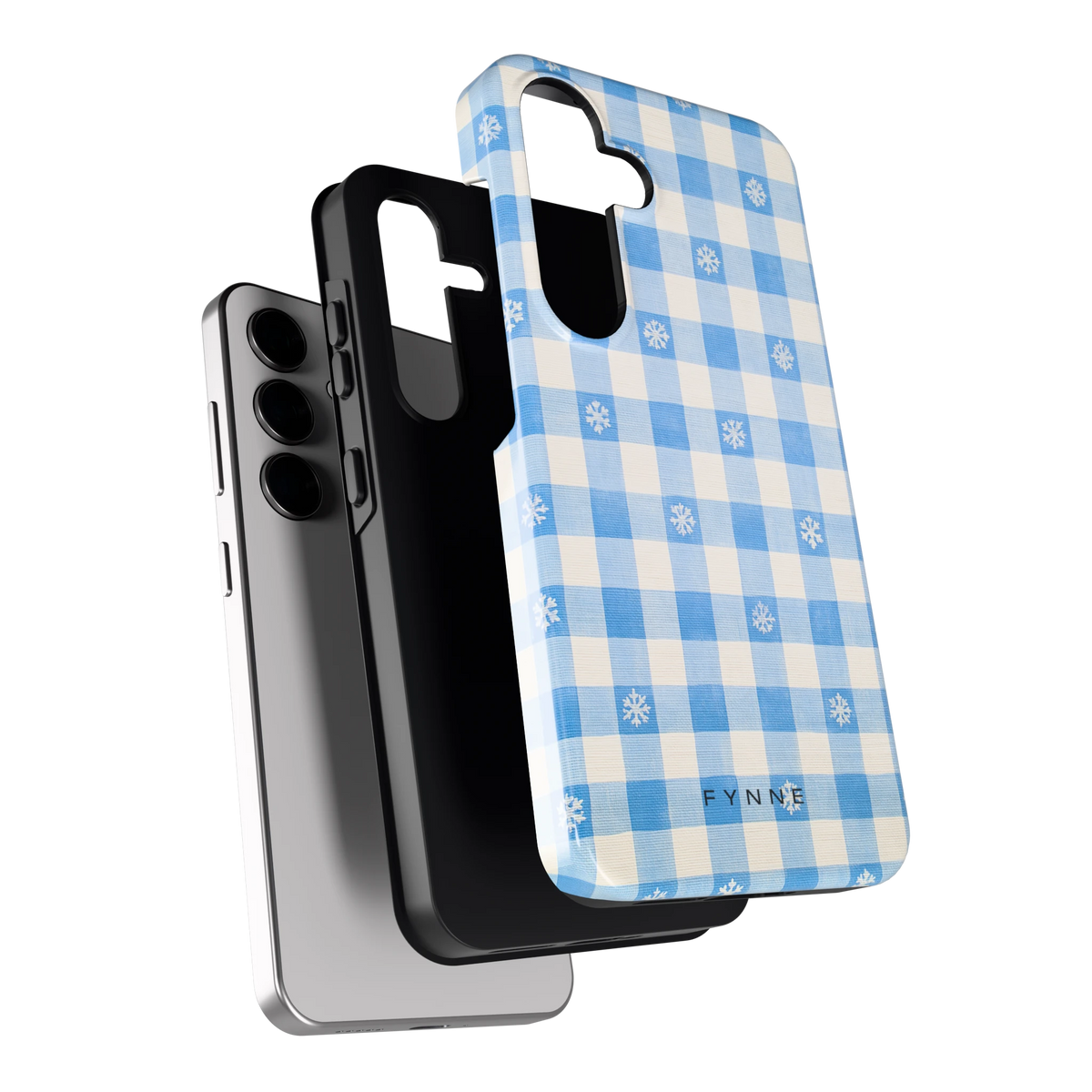 Sneeuwvlok Ruit hoesje voor Galaxy S24, los van de telefoon