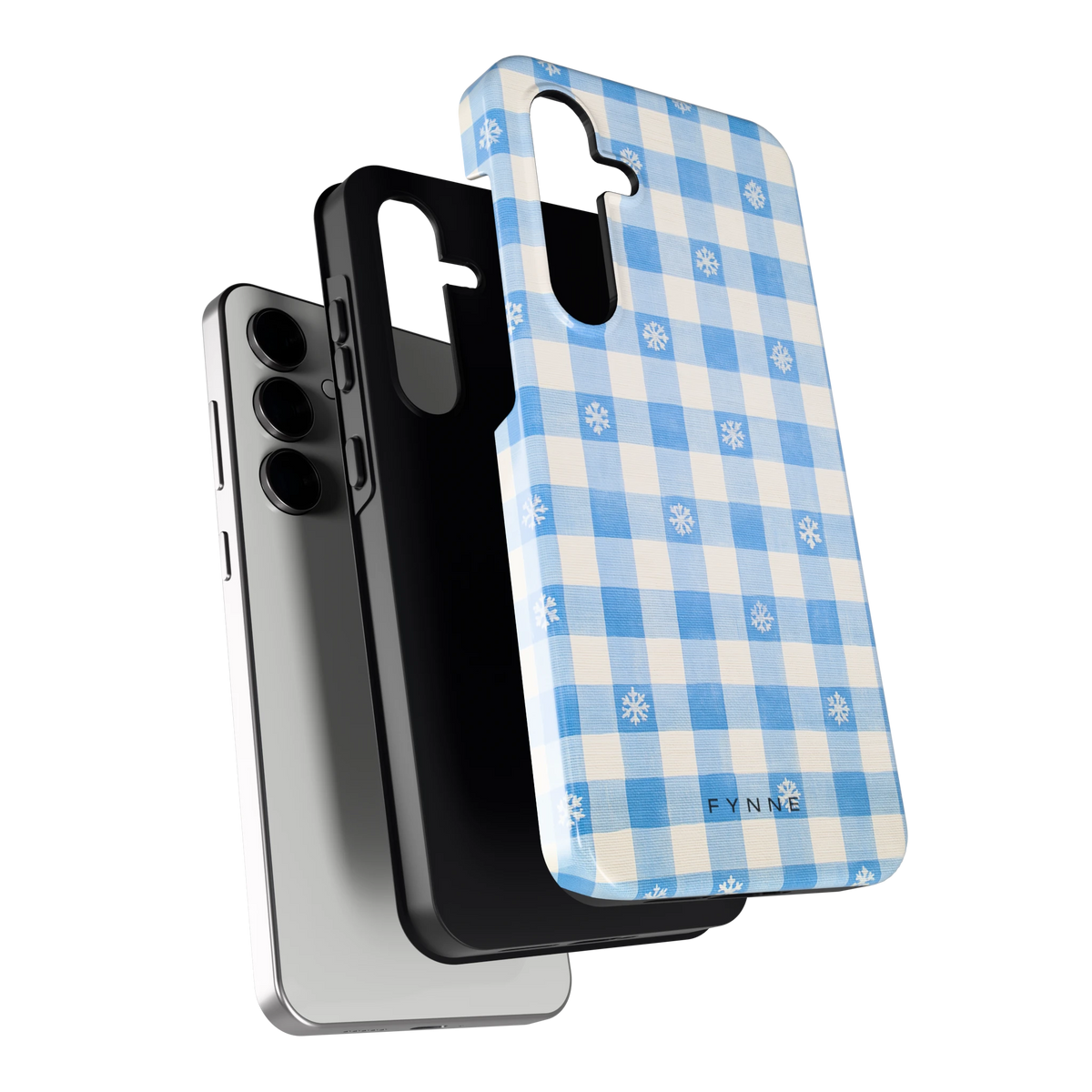 Sneeuwvlok Ruit hoesje voor Galaxy S24 FE, los van de telefoon