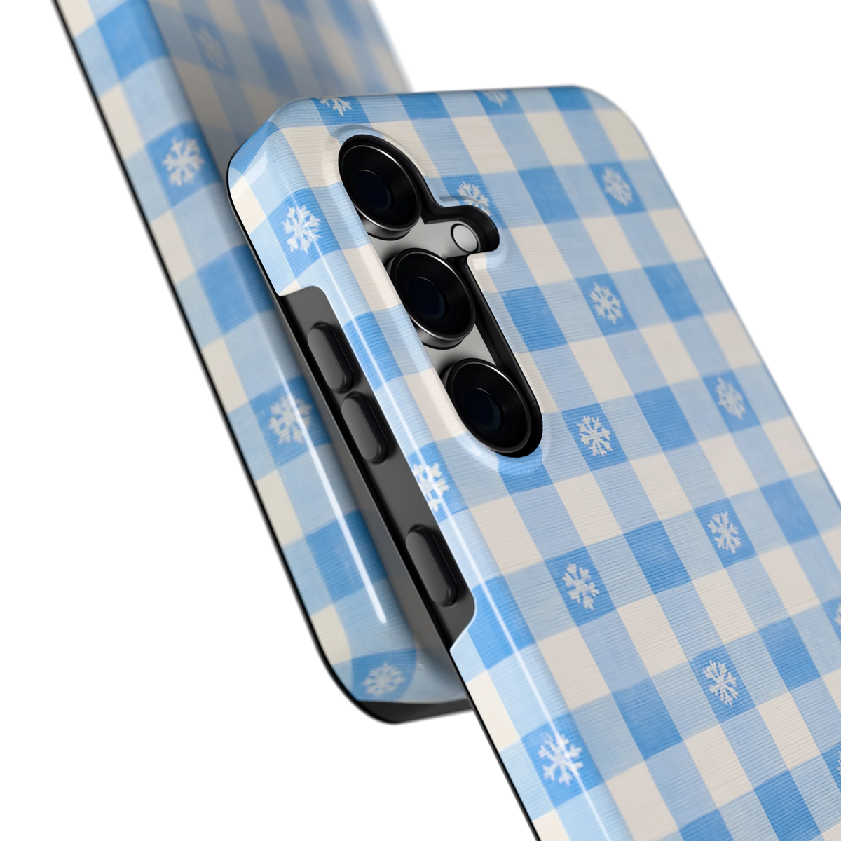 Sneeuwvlok Ruit hoesje voor Galaxy S24 FE, close-up