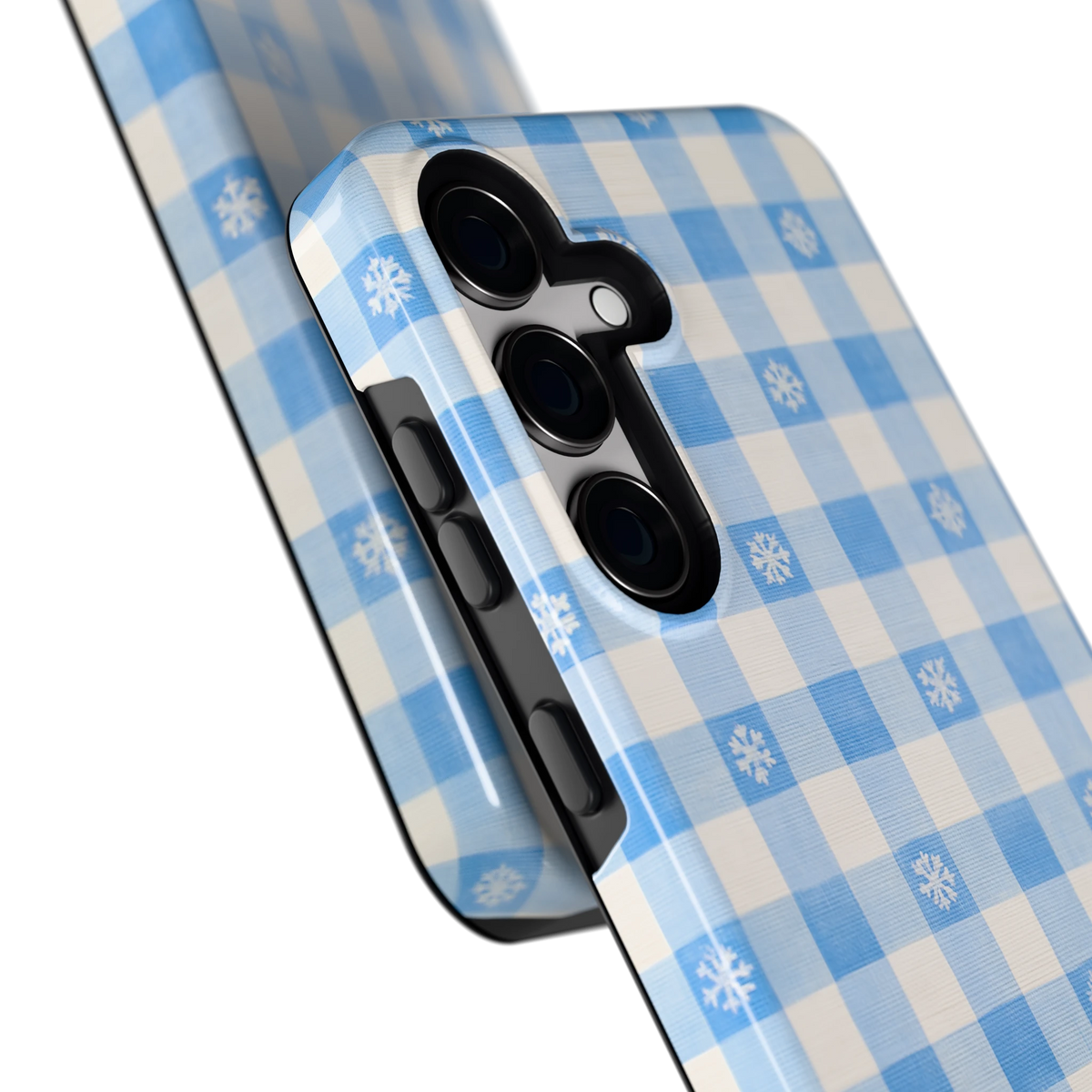 Sneeuwvlok Ruit hoesje voor Galaxy S24, close-up