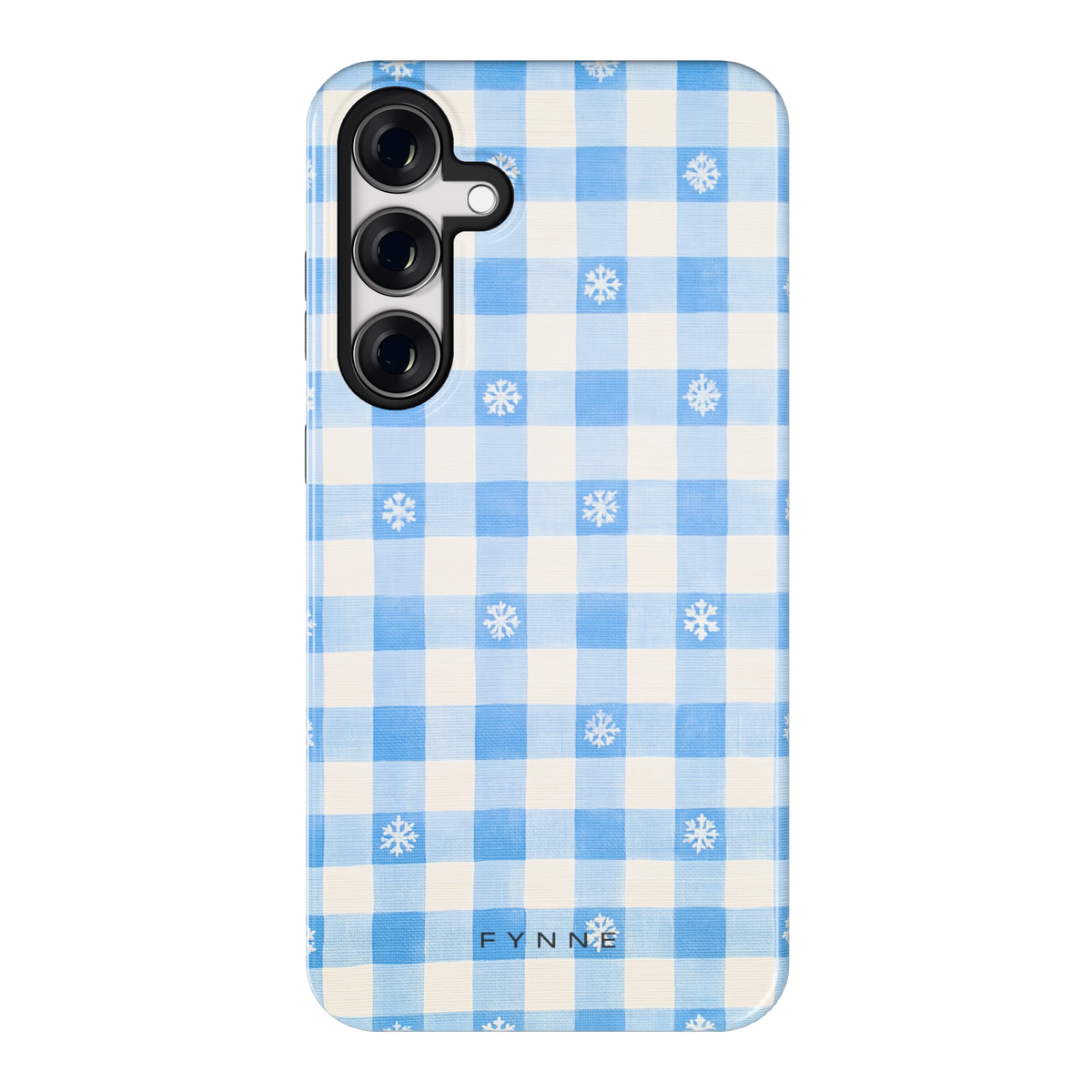 Sneeuwvlok Ruit hoesje voor Galaxy S24+, achterkant