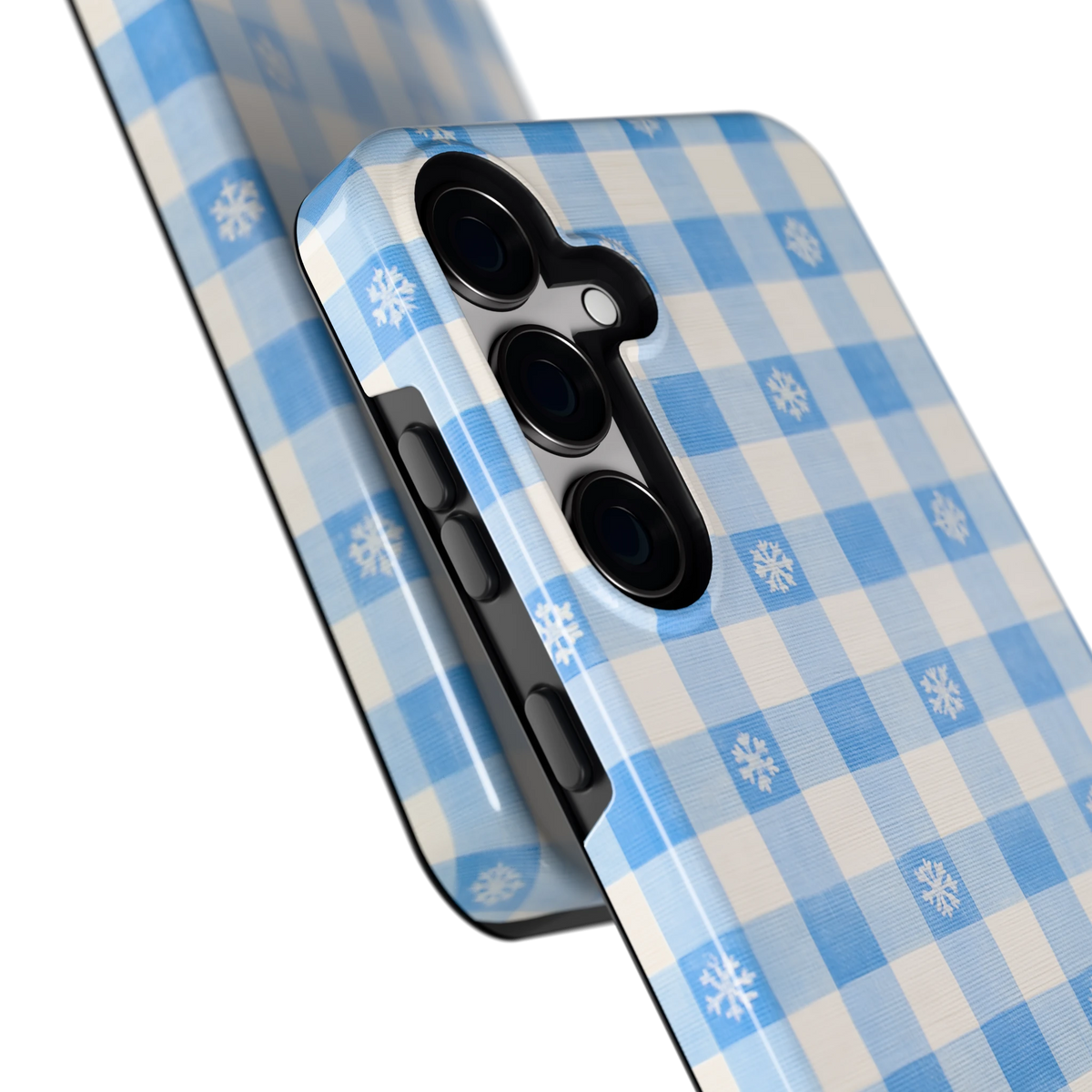 Sneeuwvlok Ruit hoesje voor Galaxy S24+, close-up