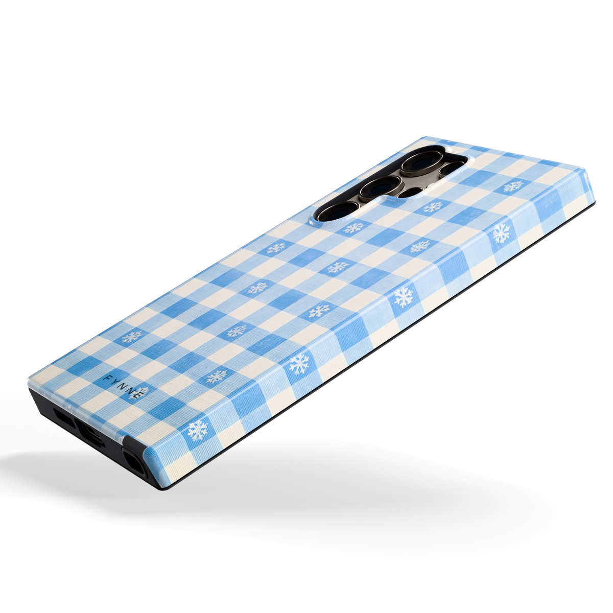 Sneeuwvlok Ruit hoesje voor Galaxy S24 Ultra, schuin
