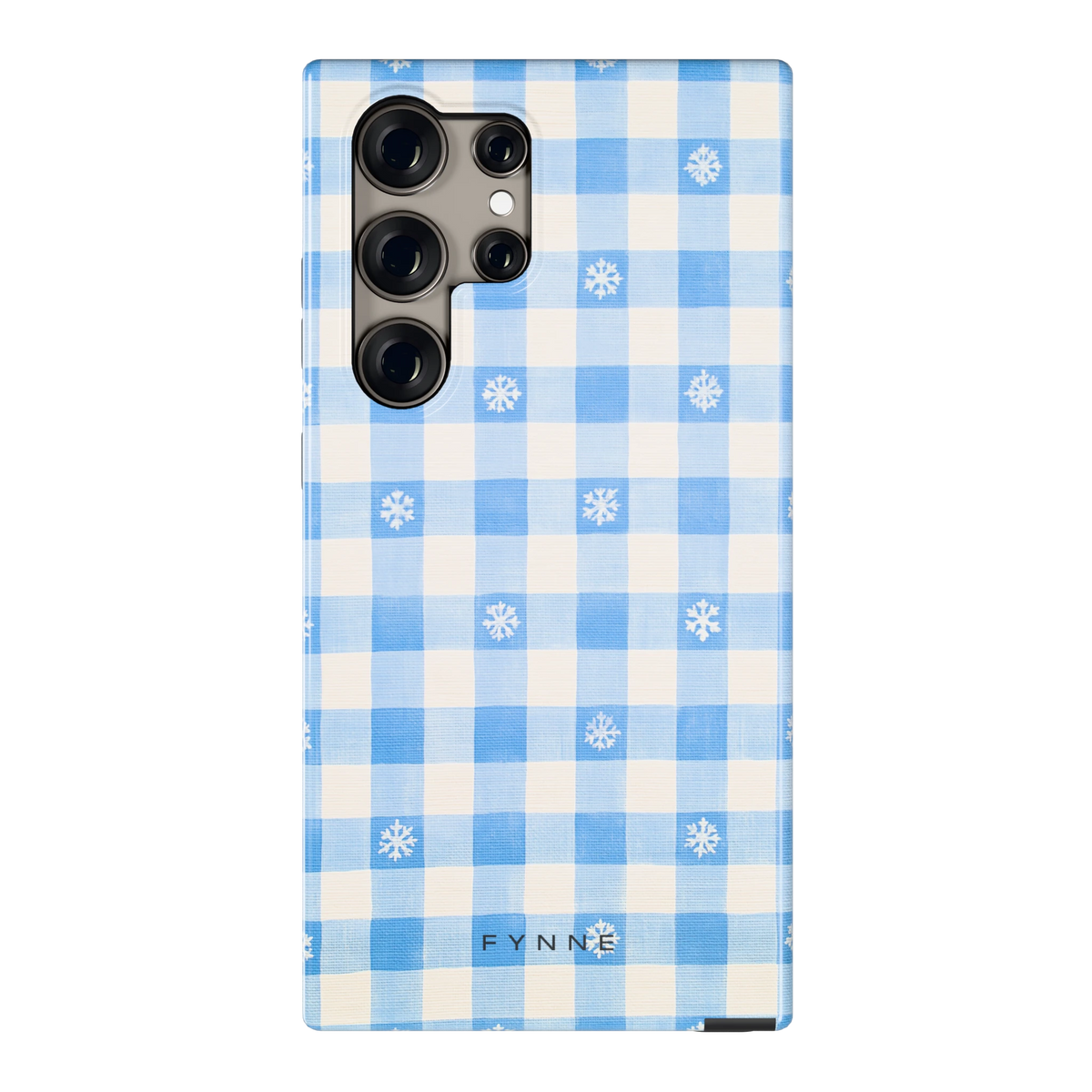 Sneeuwvlok Ruit hoesje voor Galaxy S24 Ultra, achterkant