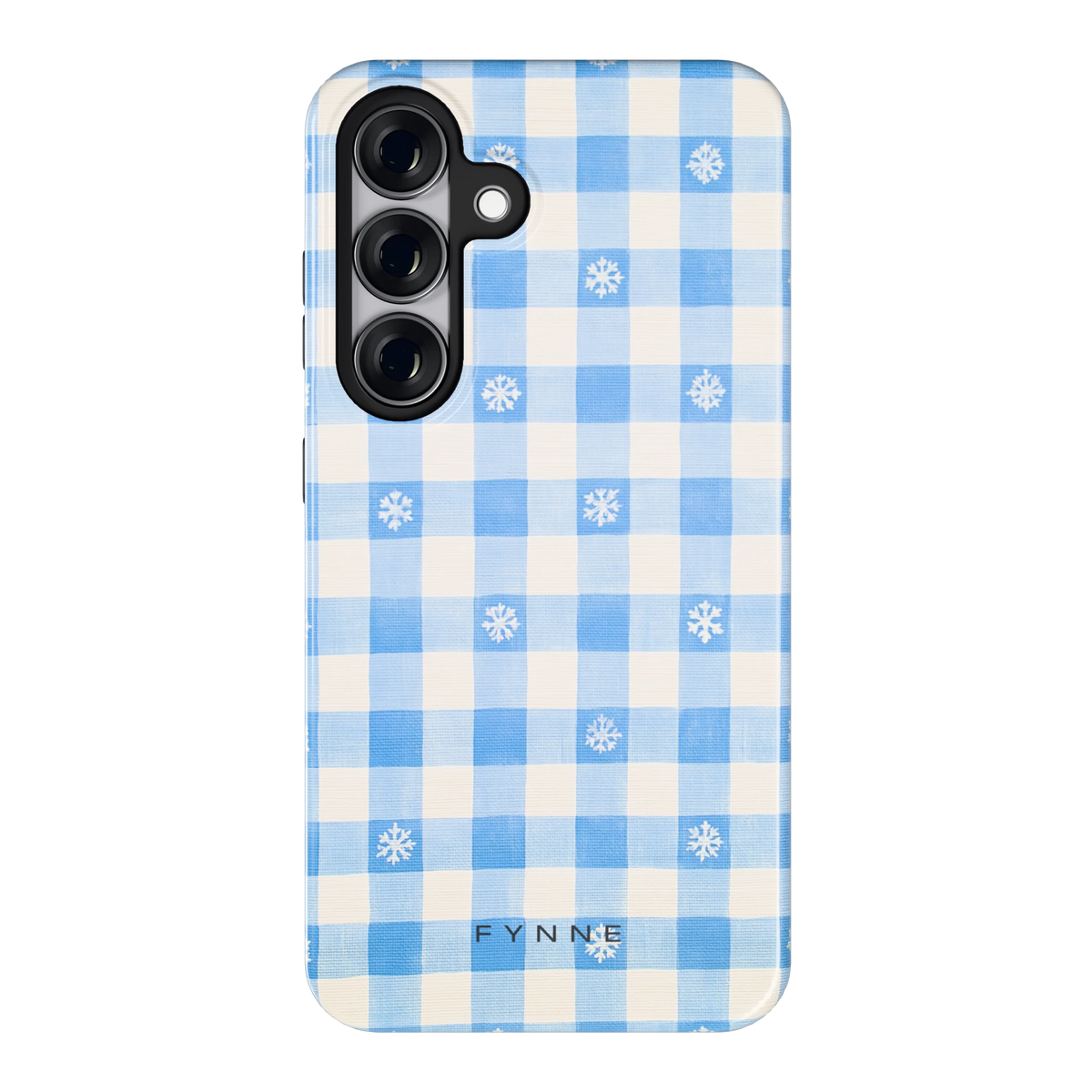 Sneeuwvlok Ruit hoesje voor Galaxy S25, achterkant