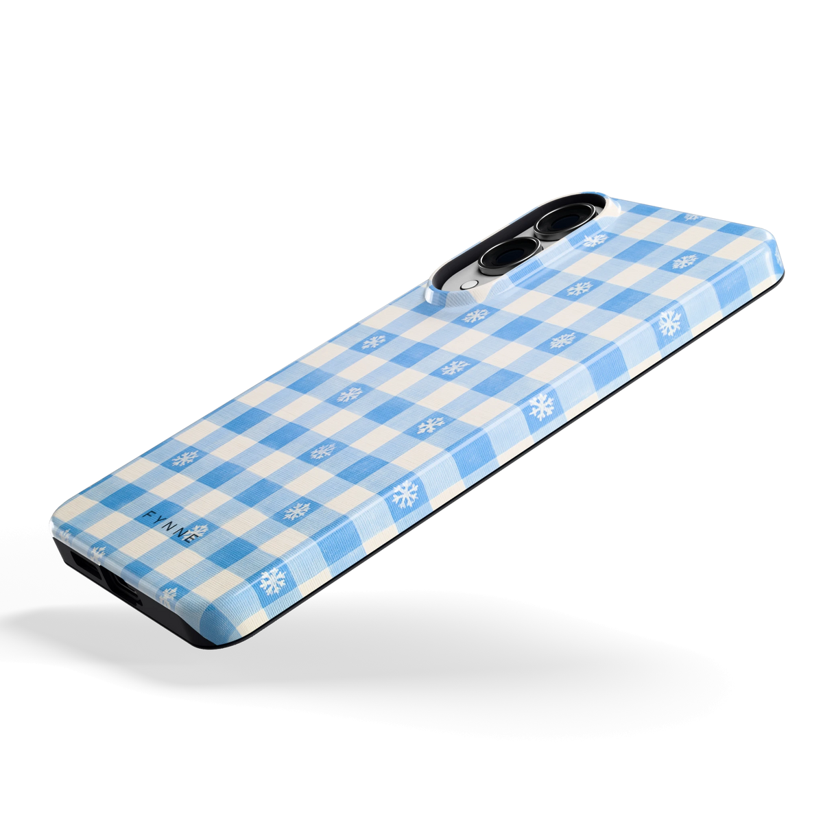 Sneeuwvlok Ruit hoesje voor Galaxy S25 Edge, schuin