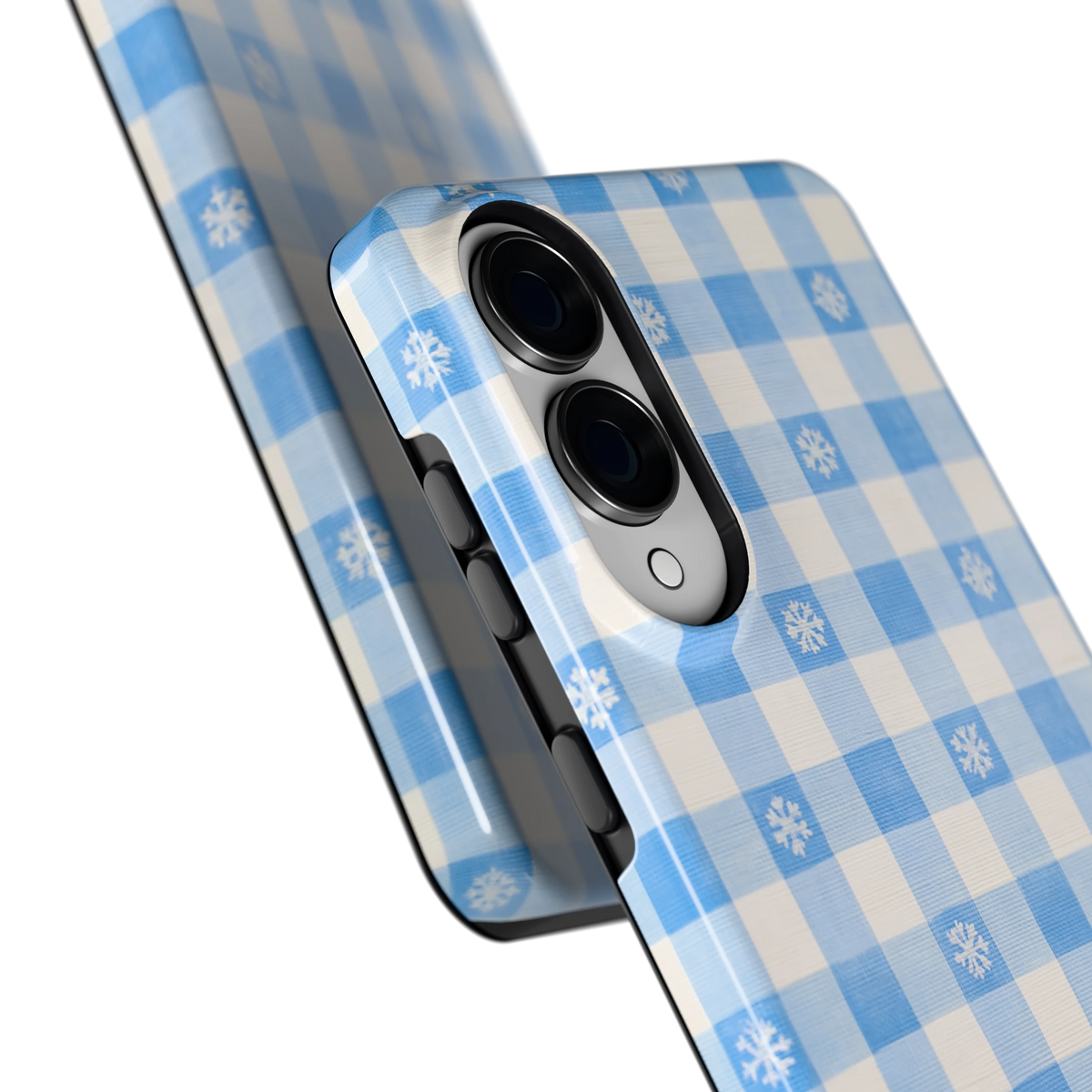 Sneeuwvlok Ruit hoesje voor Galaxy S25 Edge, close-up