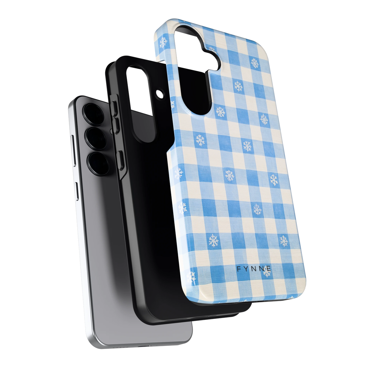Sneeuwvlok Ruit hoesje voor Galaxy S25, los van de telefoon