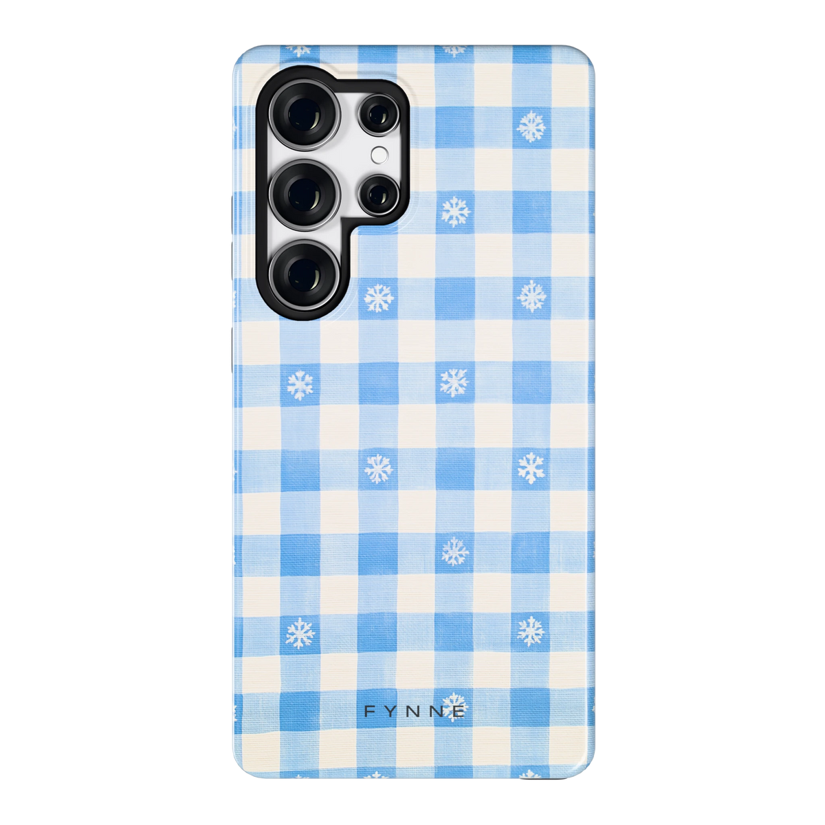 Sneeuwvlok Ruit hoesje voor Galaxy S25 Ultra, achterkant