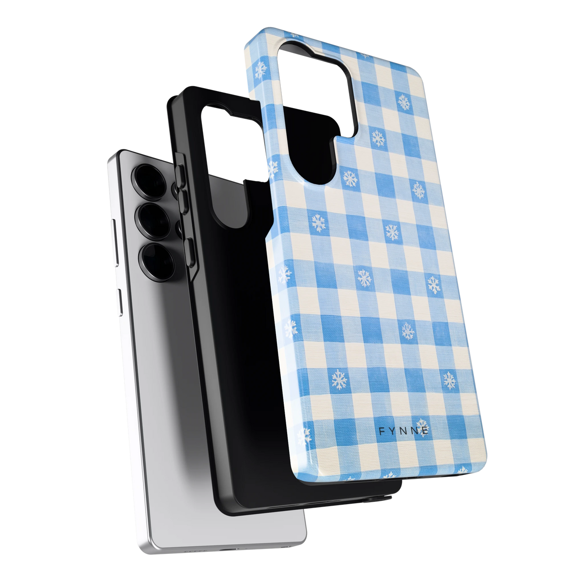 Sneeuwvlok Ruit hoesje voor Galaxy S25 Ultra, los van de telefoon
