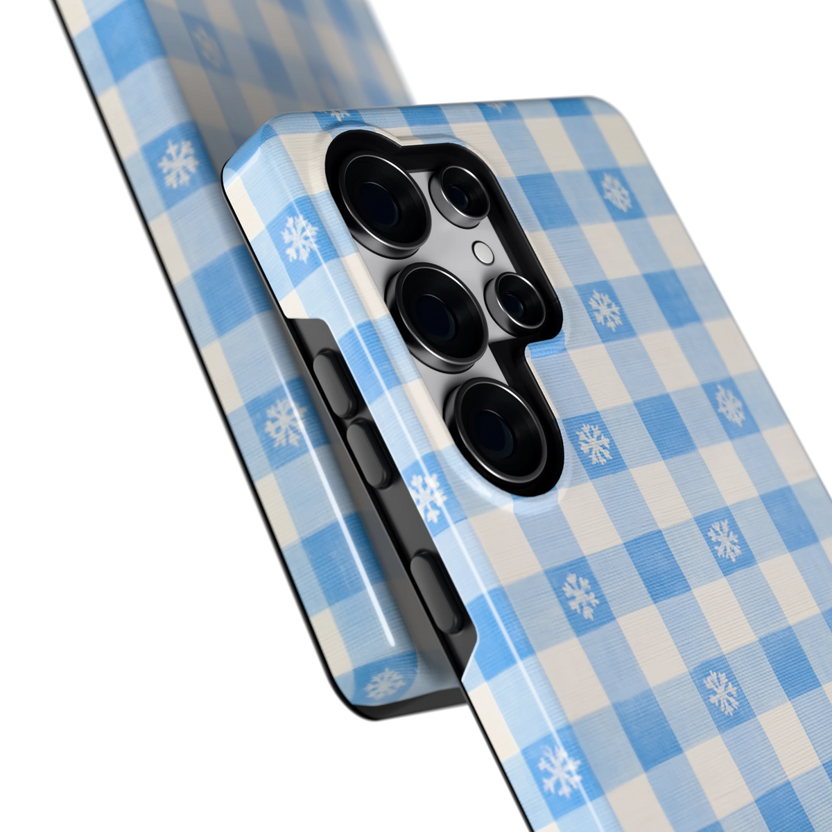 Sneeuwvlok Ruit hoesje voor Galaxy S25 Ultra, close-up