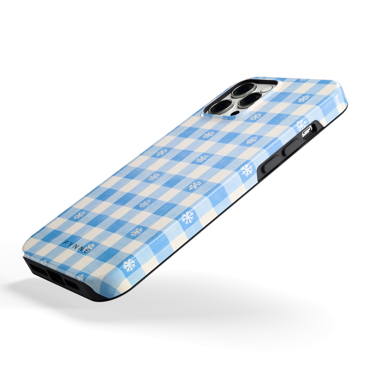 Sneeuwvlok Ruit hoesje voor iPhone 12 Pro Max, schuin