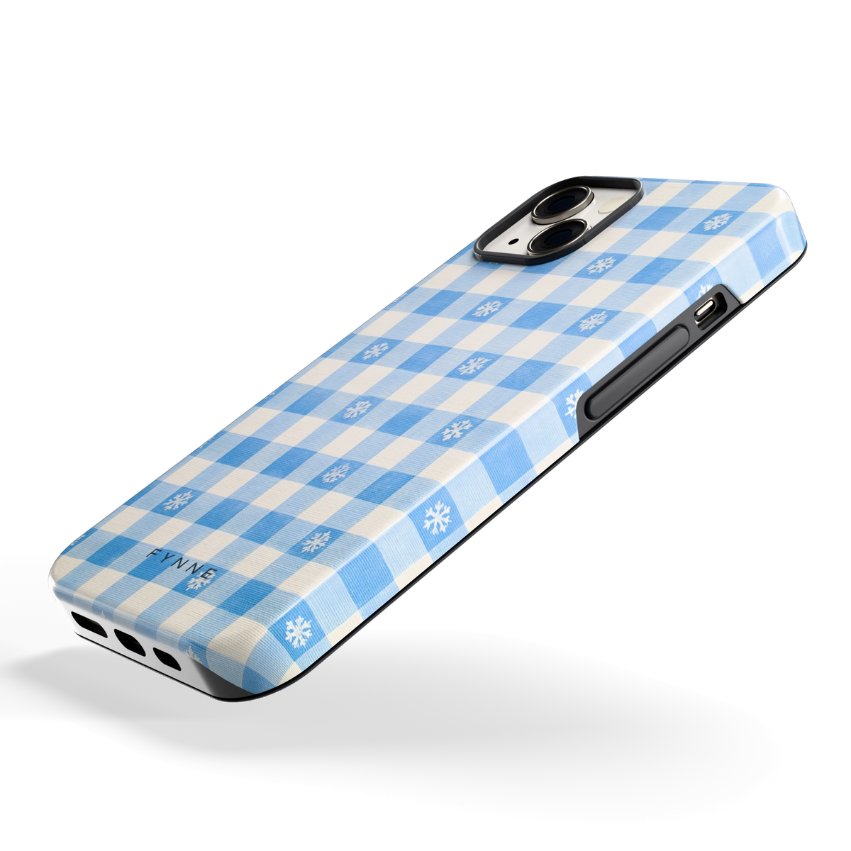 Sneeuwvlok Ruit hoesje voor iPhone 13, schuin