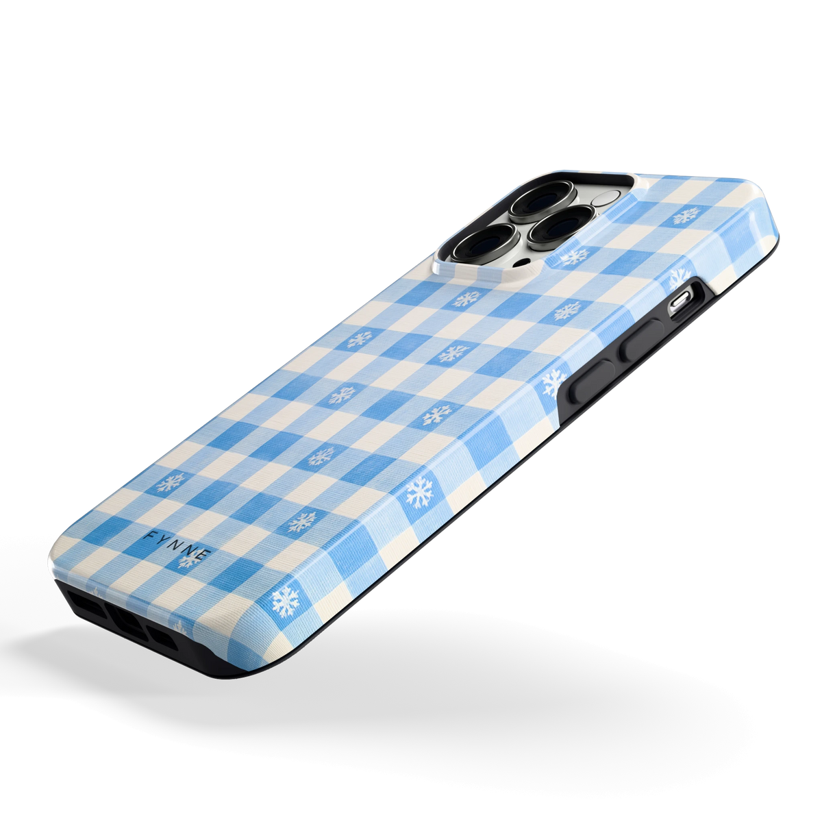 Sneeuwvlok Ruit hoesje voor iPhone 13 Pro, schuin