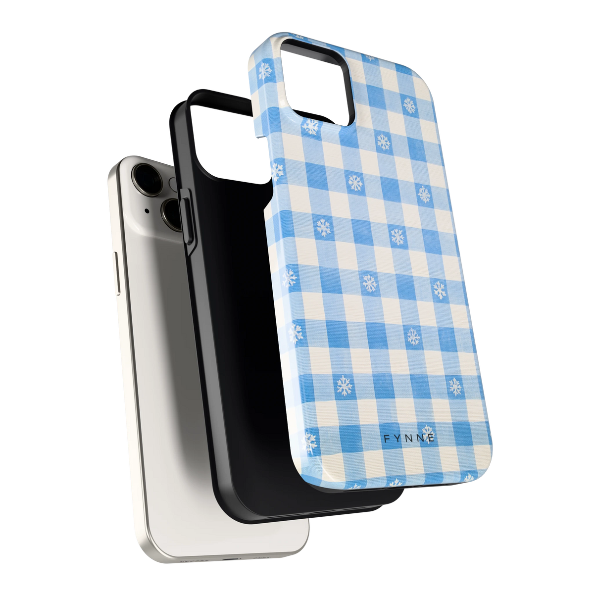Sneeuwvlok Ruit hoesje voor iPhone 14 Plus, los van de telefoon