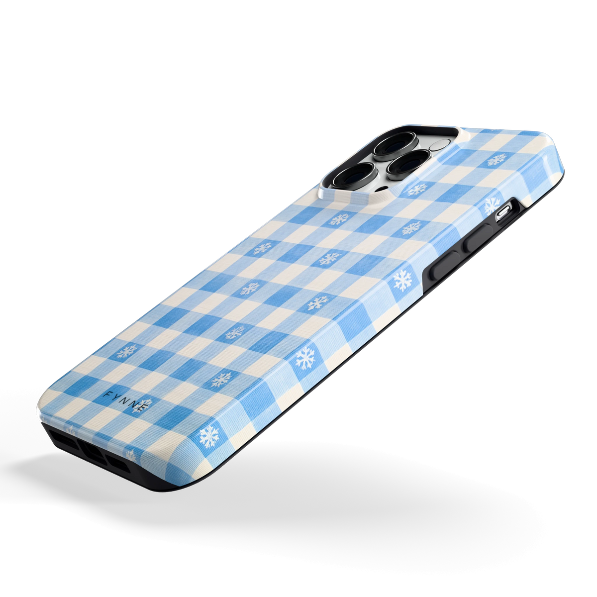 Sneeuwvlok Ruit hoesje voor iPhone 14 Pro Max, schuin