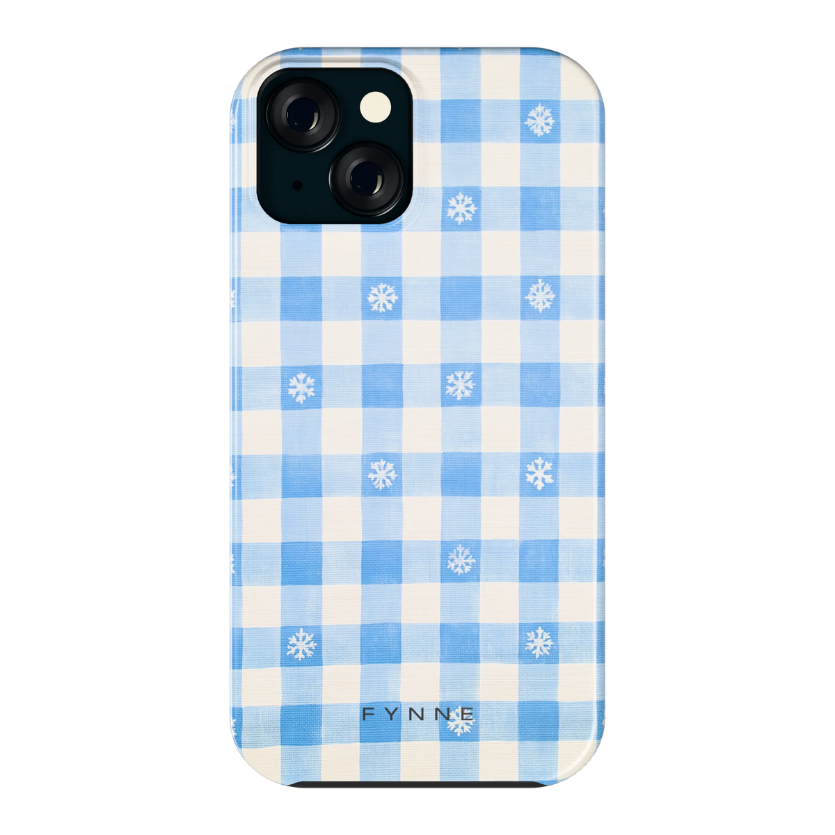 Sneeuwvlok Ruit hoesje voor iPhone 15, achterkant