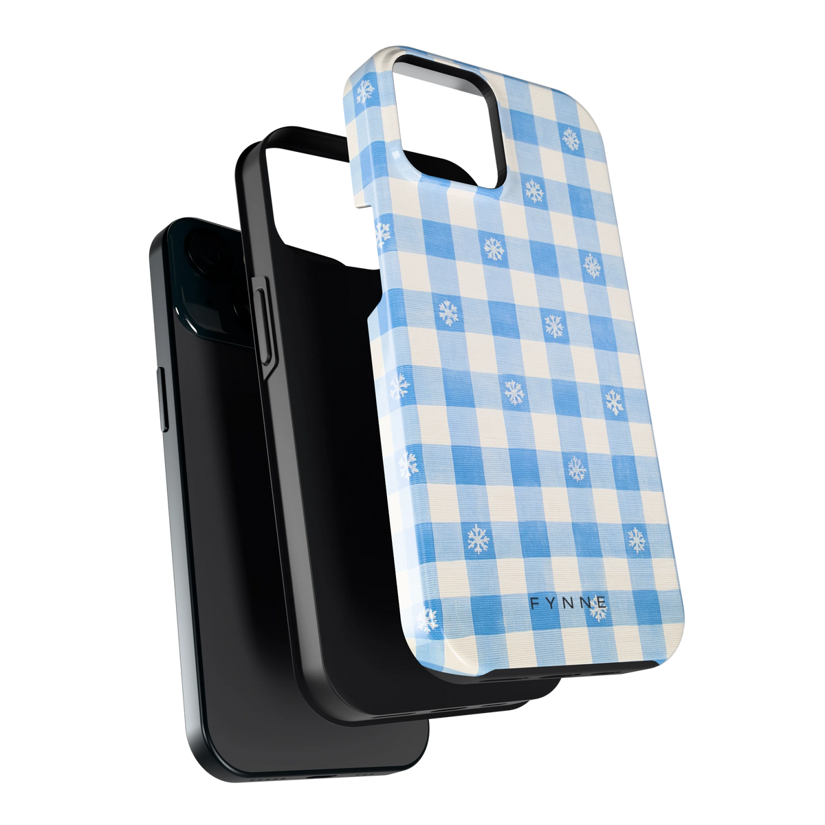 Sneeuwvlok Ruit hoesje voor iPhone 15, los van de telefoon