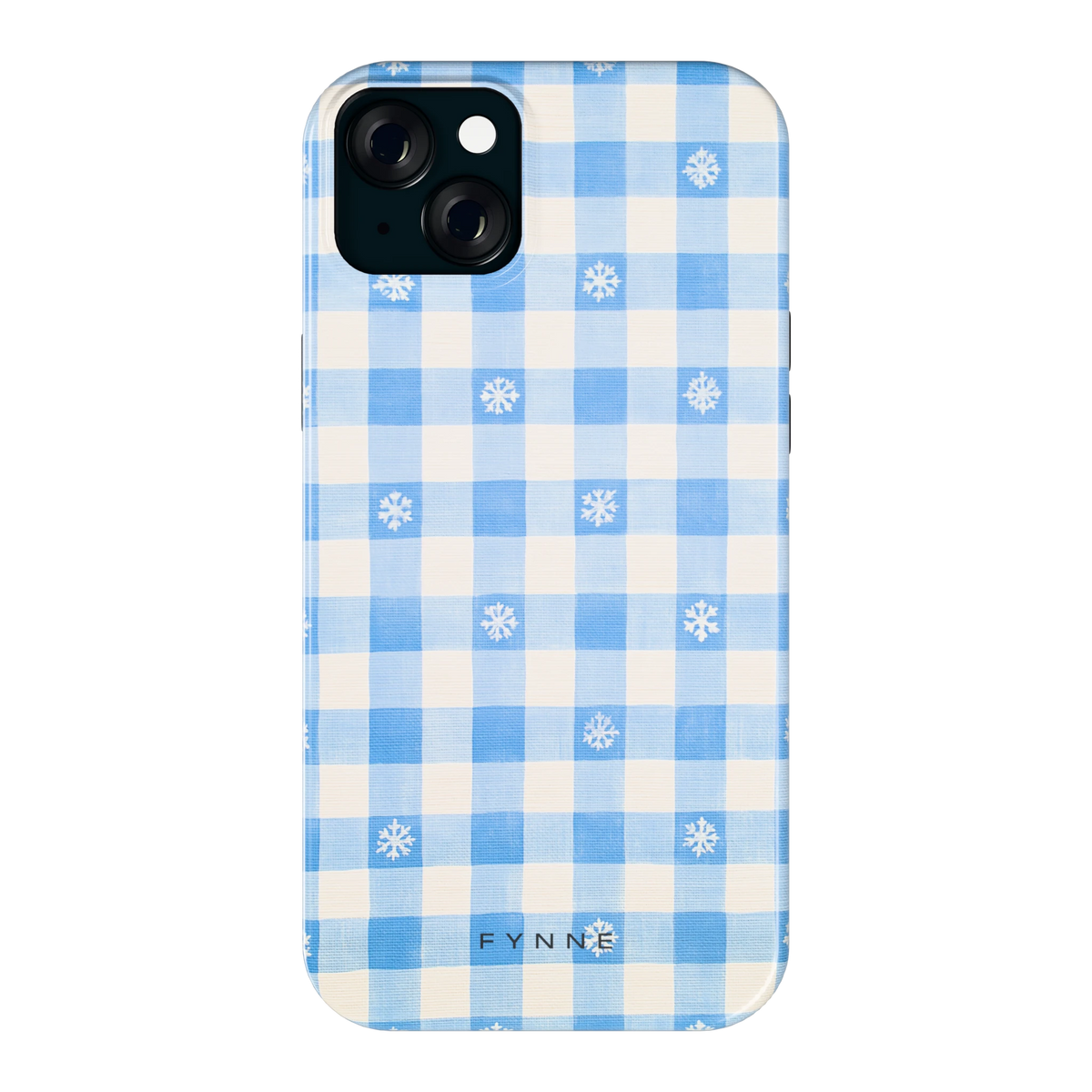 Sneeuwvlok Ruit hoesje voor iPhone 15 Plus, achterkant