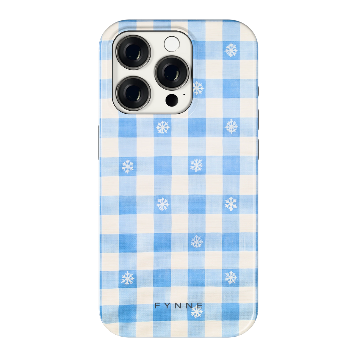 Sneeuwvlok Ruit hoesje voor iPhone 15 Pro, achterkant
