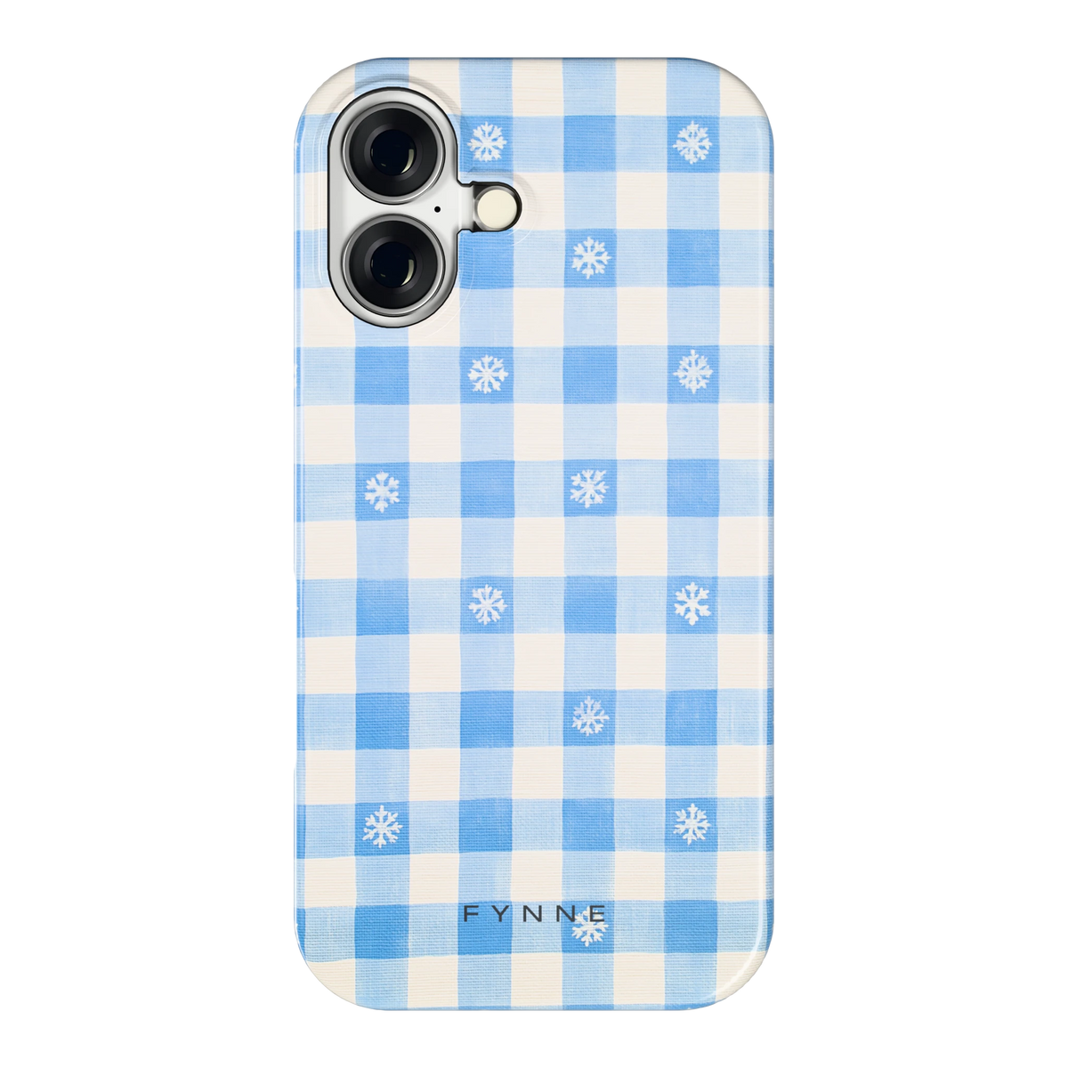 Sneeuwvlok Ruit hoesje voor iPhone 16, achterkant