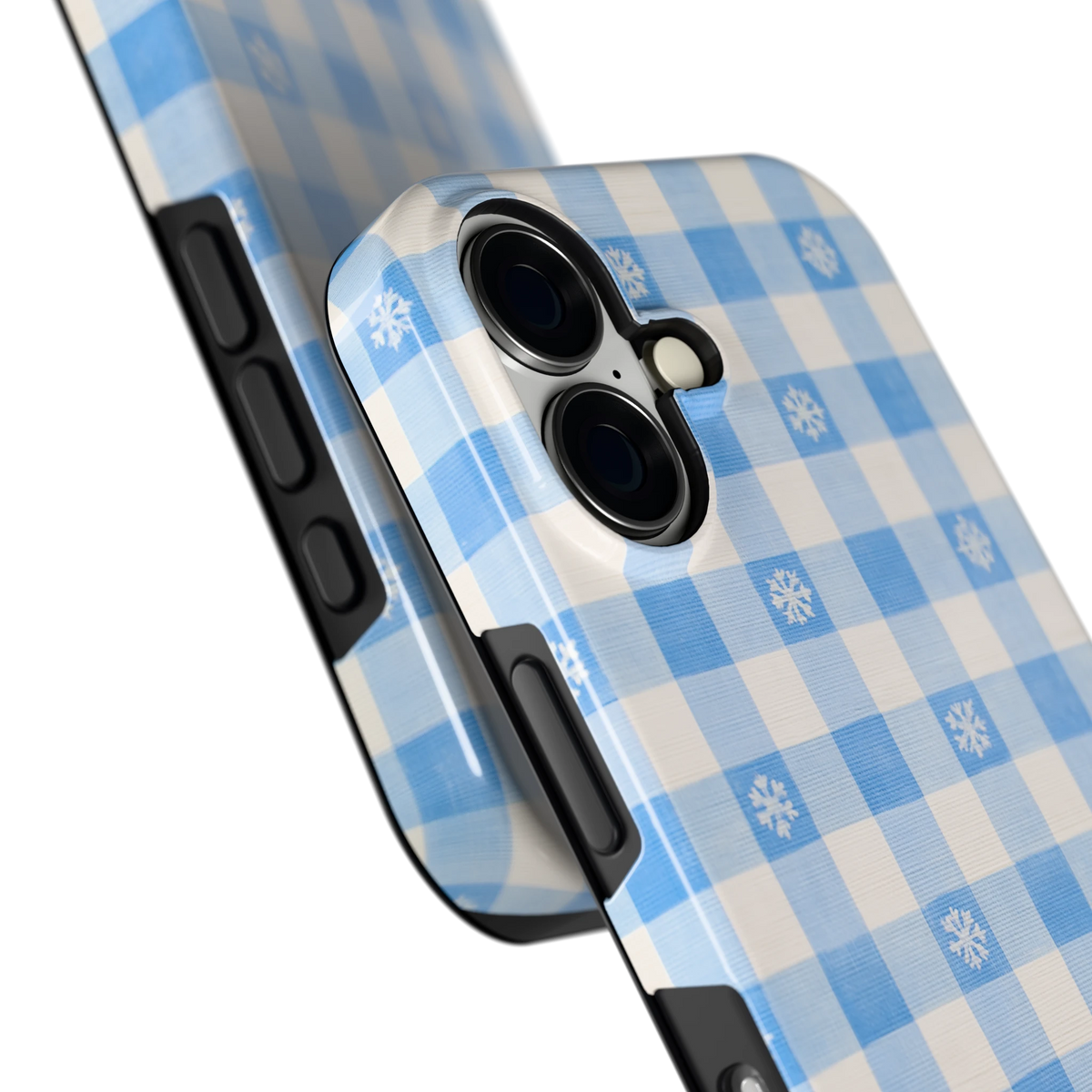 Sneeuwvlok Ruit hoesje voor iPhone 16, close-up