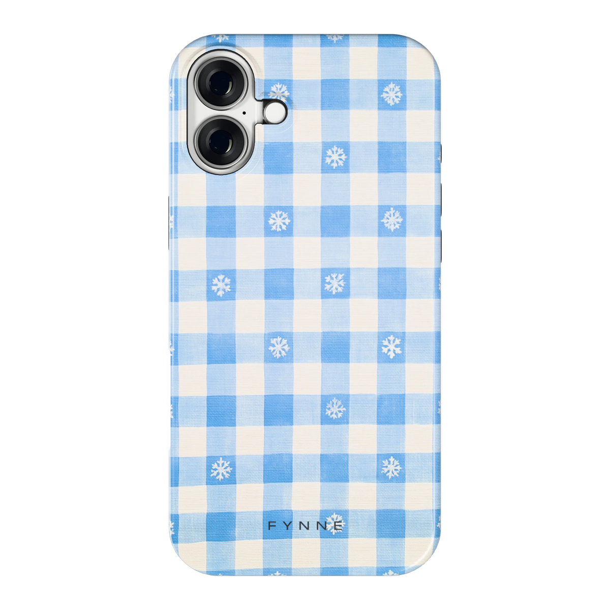 Sneeuwvlok Ruit hoesje voor iPhone 16 Plus, achterkant