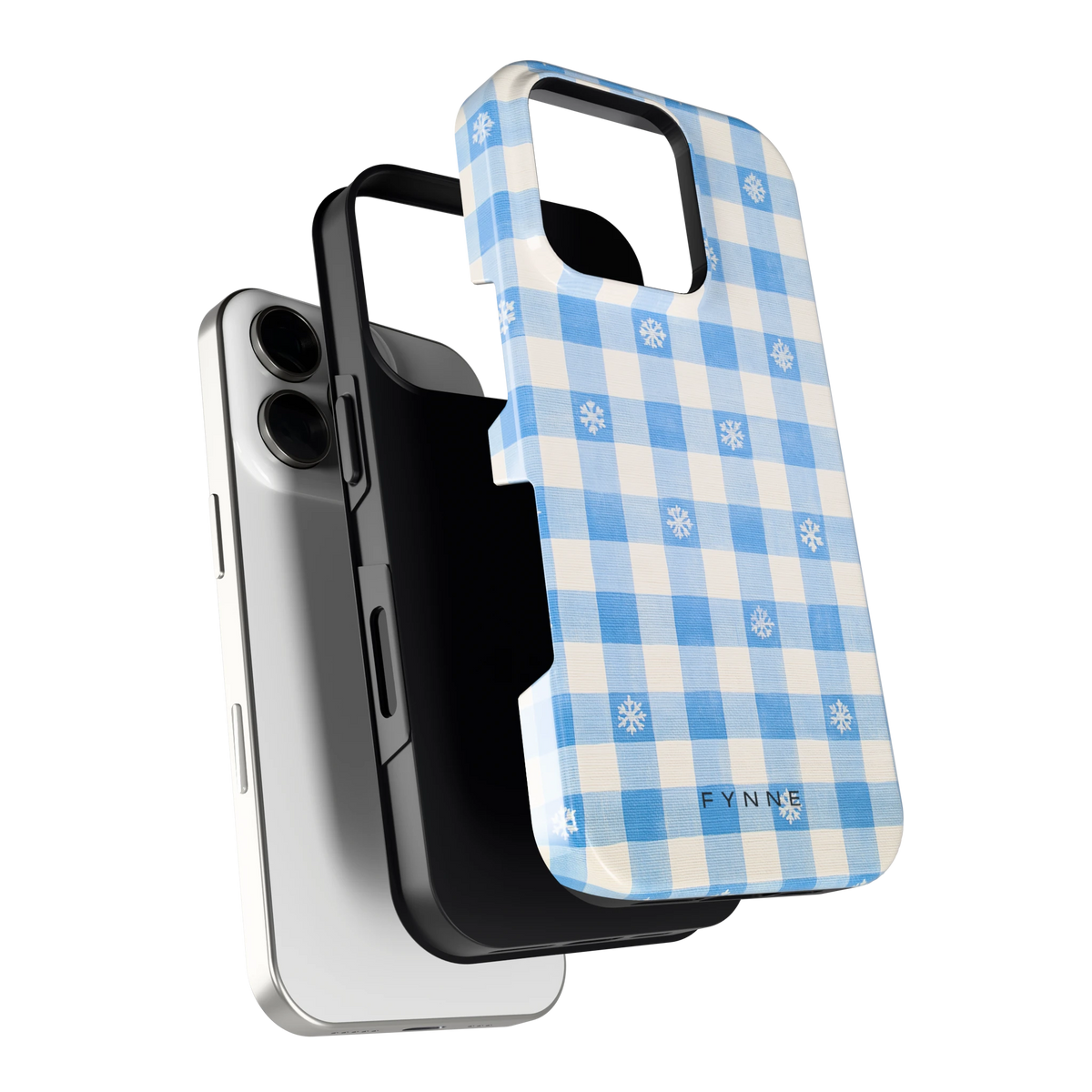 Sneeuwvlok Ruit hoesje voor iPhone 16 Pro, los van de telefoon