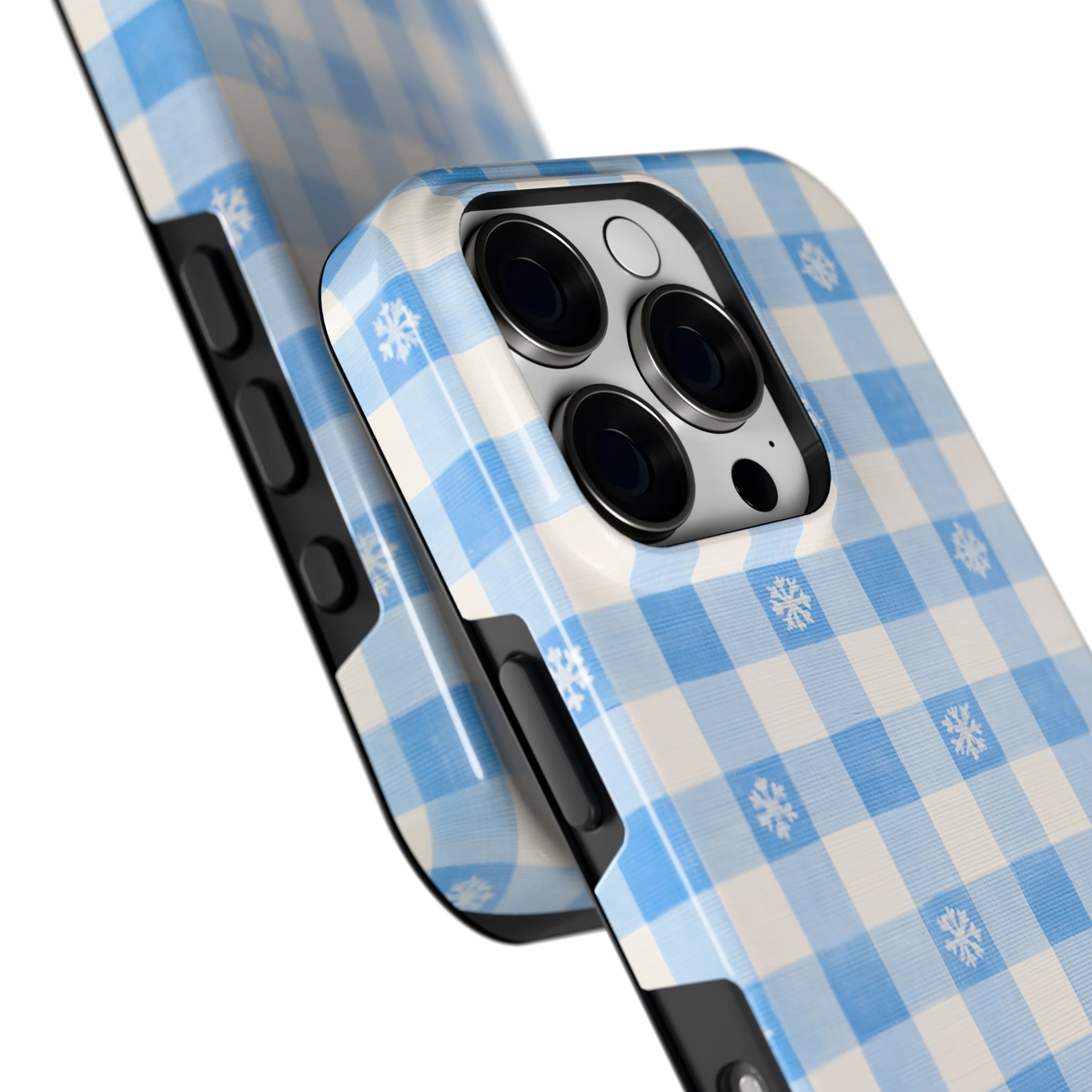 Sneeuwvlok Ruit hoesje voor iPhone 16 Pro, close-up