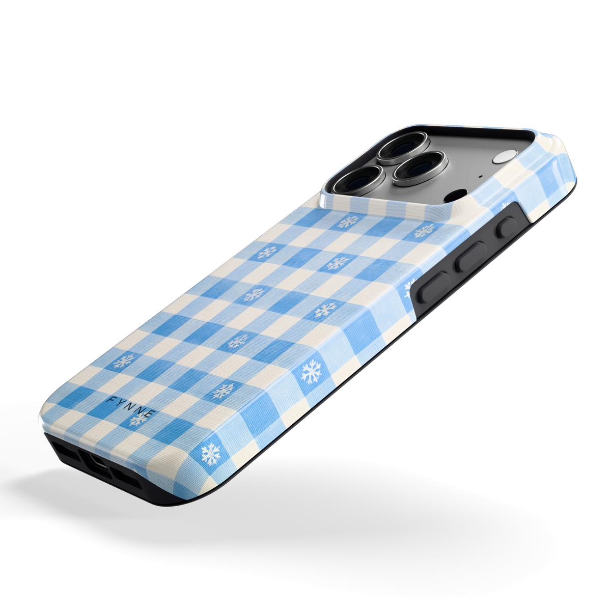 Sneeuwvlok Ruit hoesje voor iPhone 18 Pro, schuin