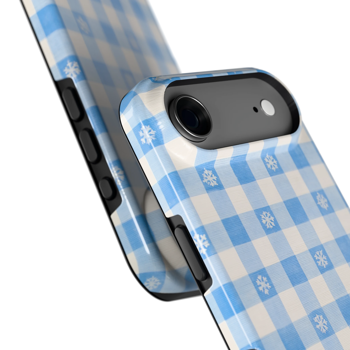 Sneeuwvlok Ruit hoesje voor iPhone Air, close-up