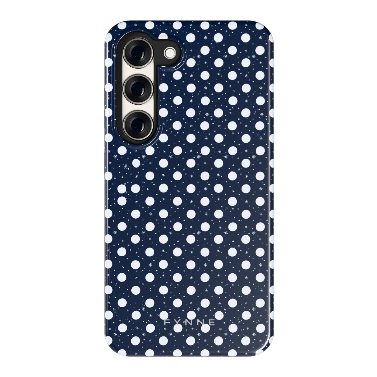 Sneeuwnacht Stippen hoesje voor Galaxy S23, achterkant