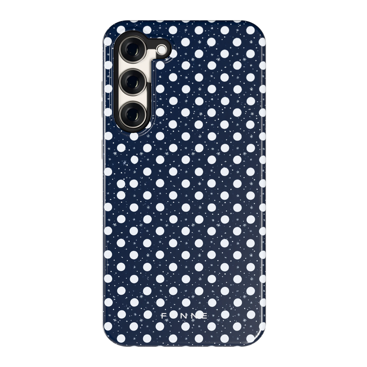 Sneeuwnacht Stippen hoesje voor Galaxy S23+, achterkant