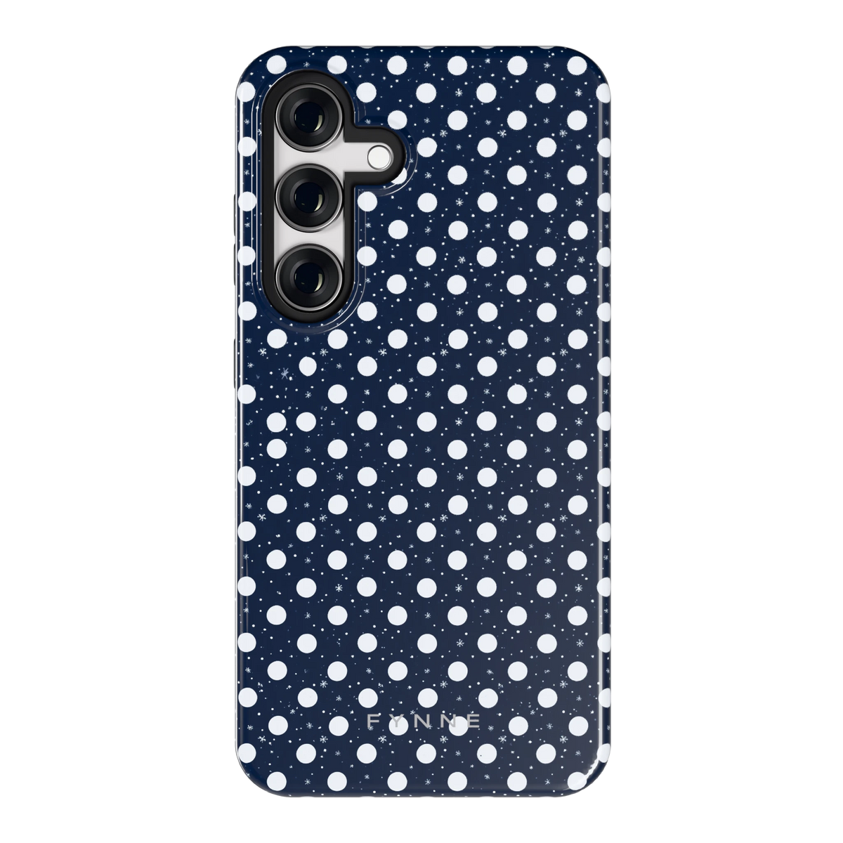 Sneeuwnacht Stippen hoesje voor Galaxy S24, achterkant