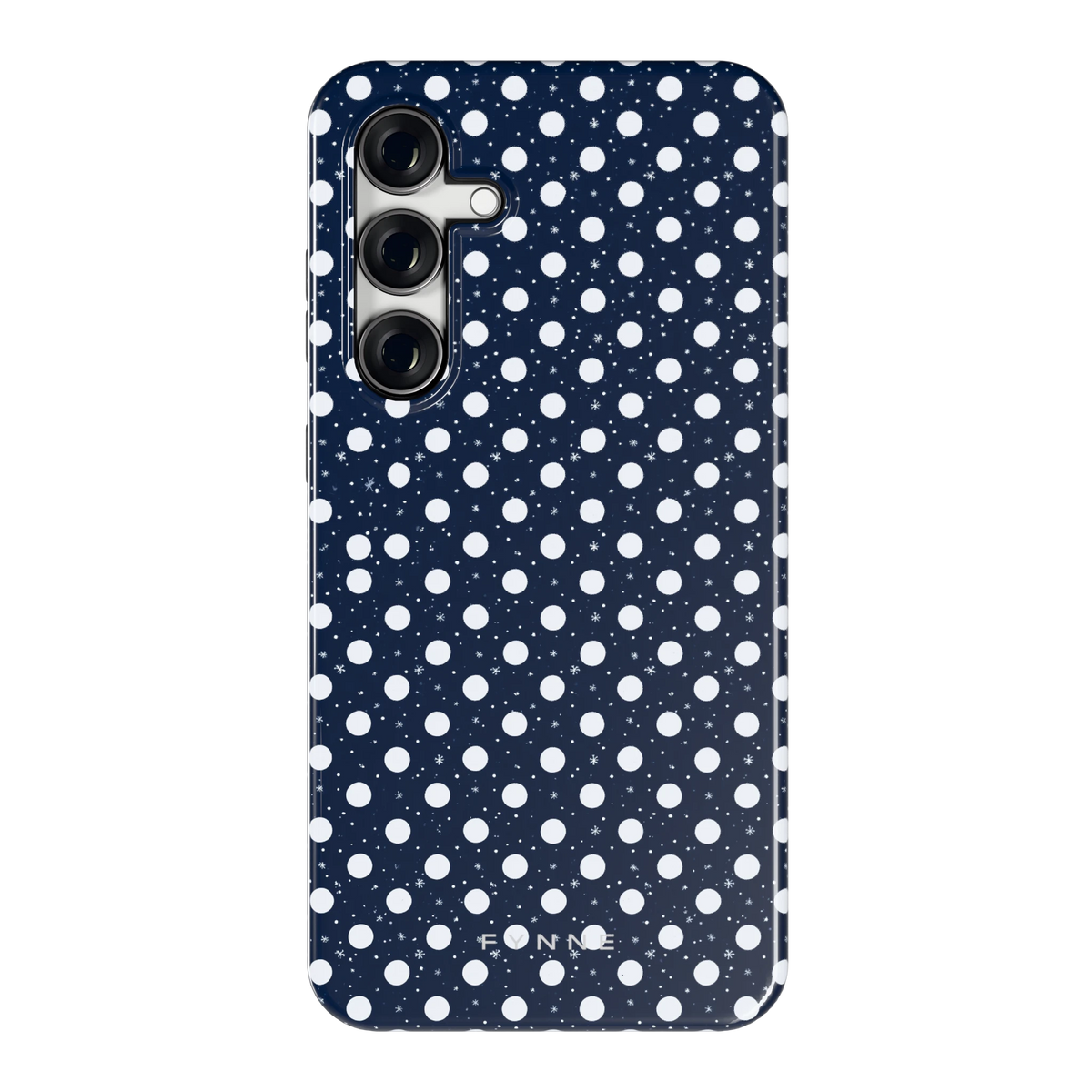 Sneeuwnacht Stippen hoesje voor Galaxy S24 FE, achterkant