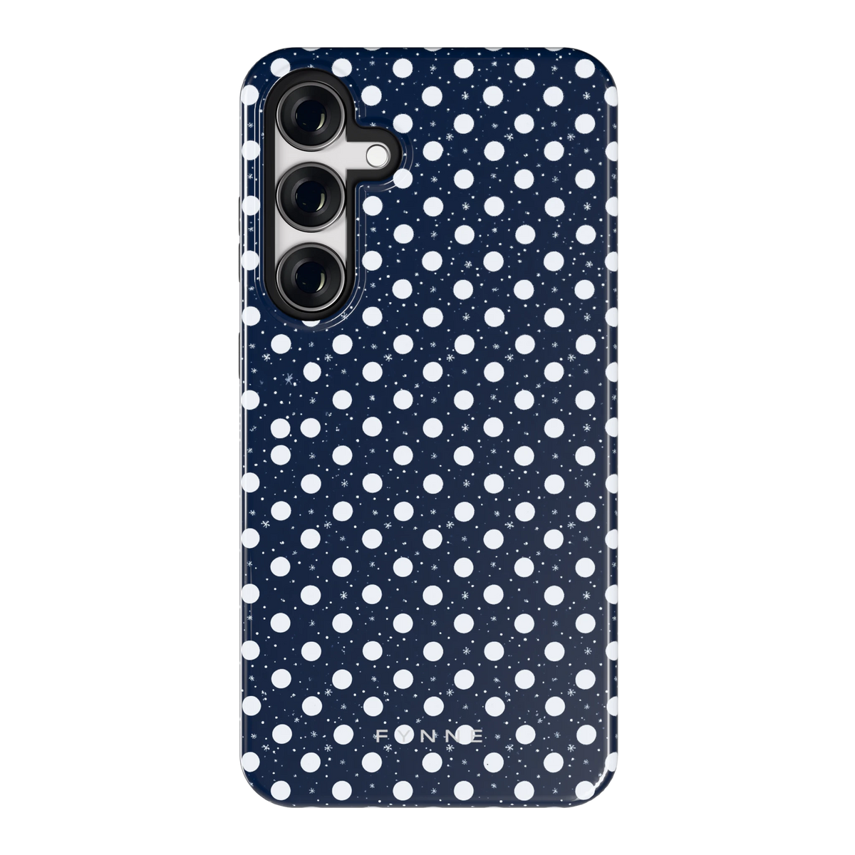 Sneeuwnacht Stippen hoesje voor Galaxy S24+, achterkant