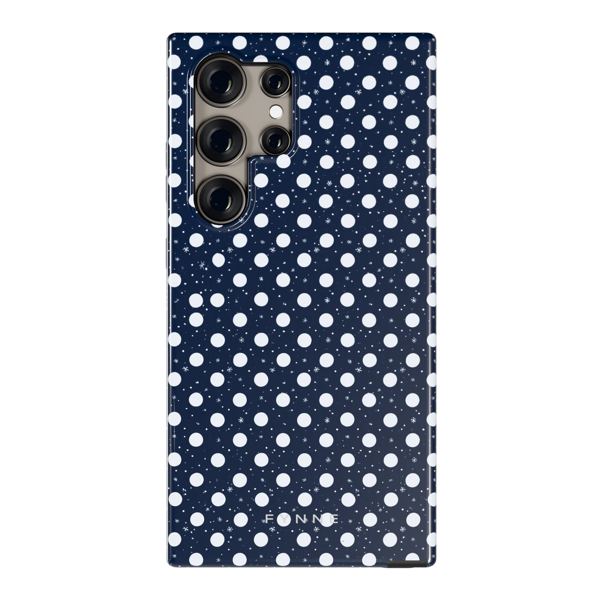 Sneeuwnacht Stippen hoesje voor Galaxy S24 Ultra, achterkant