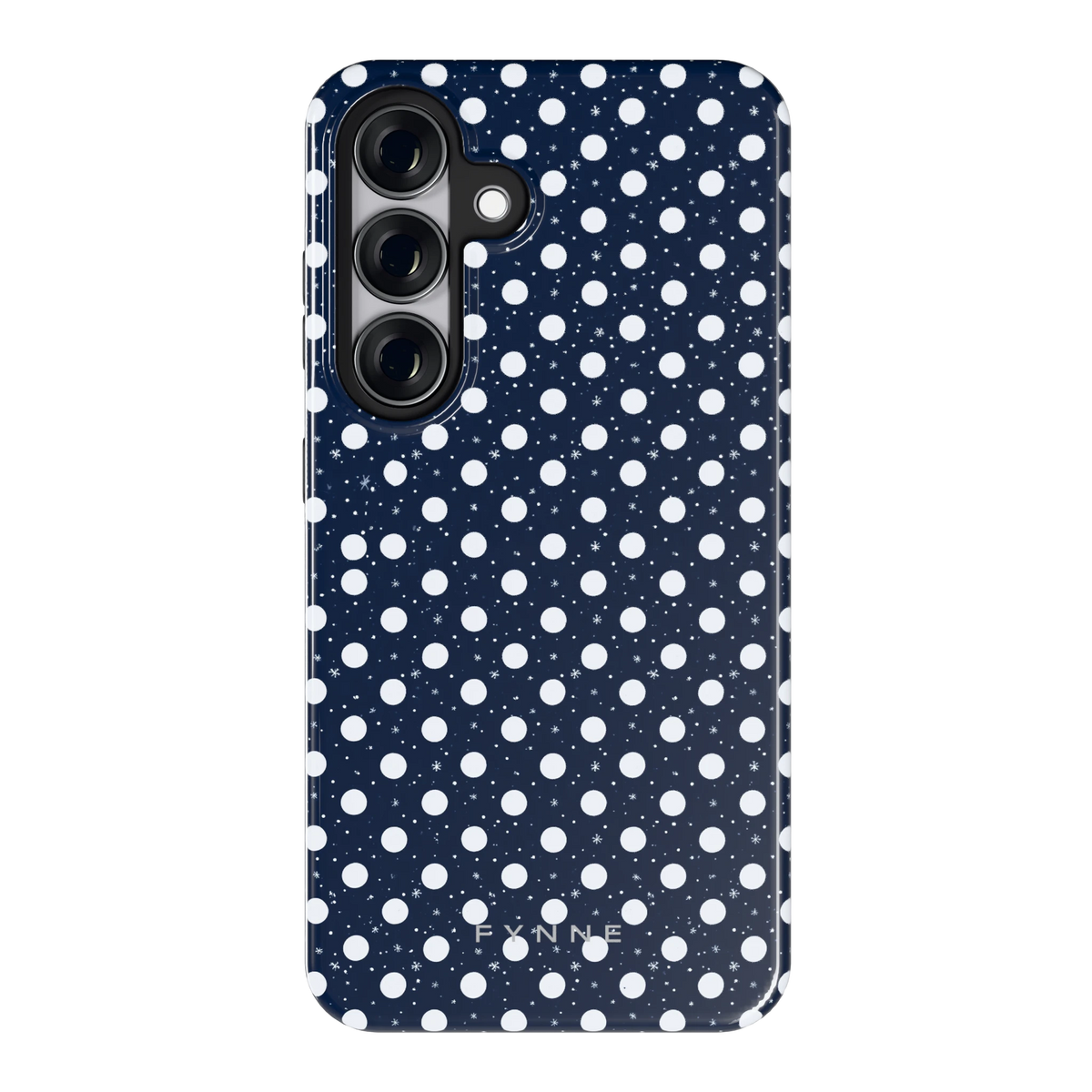 Sneeuwnacht Stippen hoesje voor Galaxy S25, achterkant