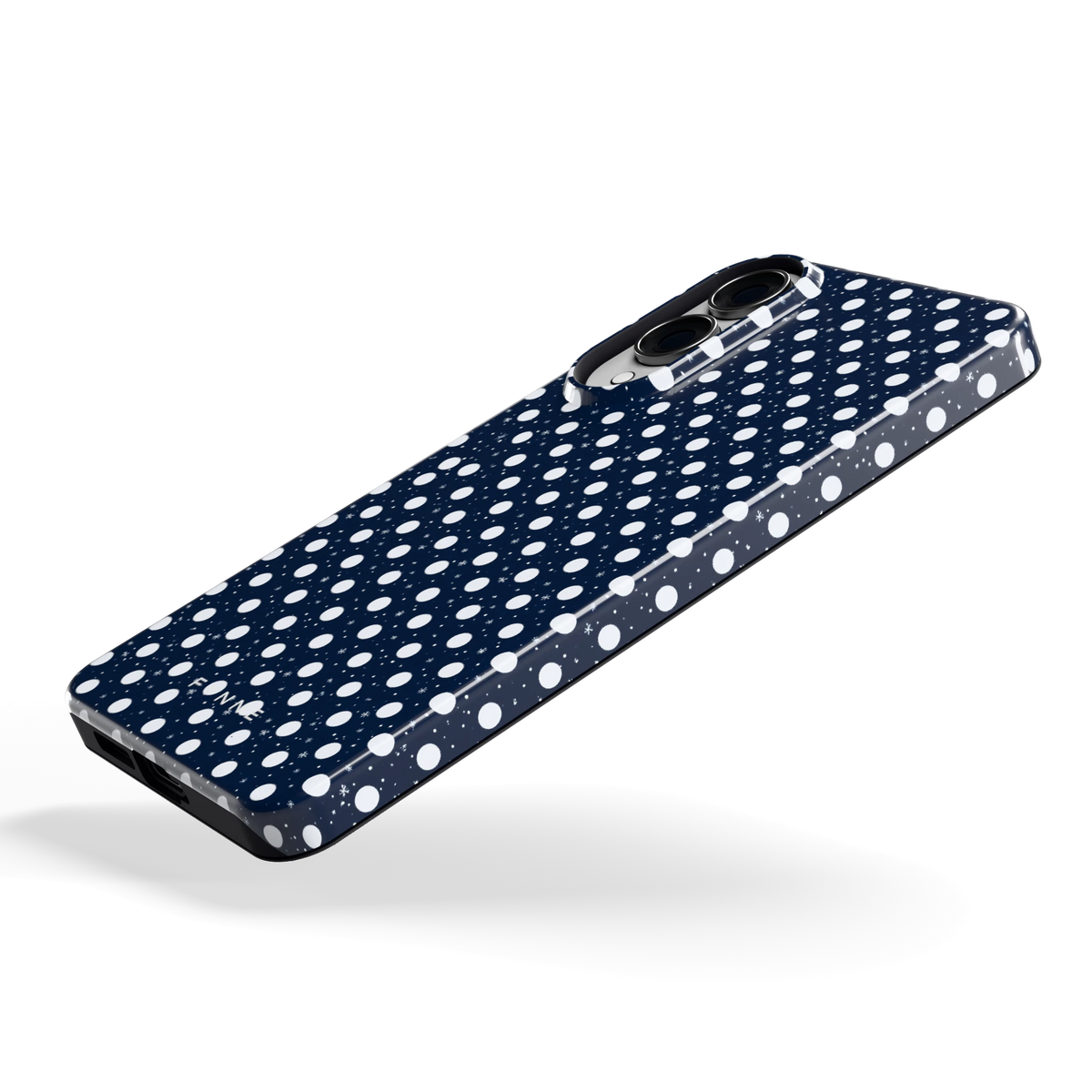 Sneeuwnacht Stippen hoesje voor Galaxy S25 Edge, schuin