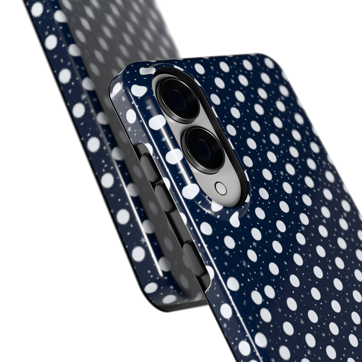 Sneeuwnacht Stippen hoesje voor Galaxy S25 Edge, close-up