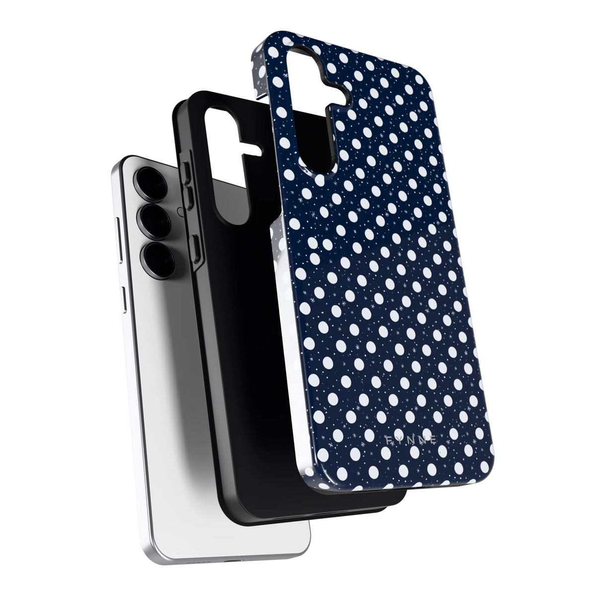 Sneeuwnacht Stippen hoesje voor Galaxy S25 FE, los van de telefoon